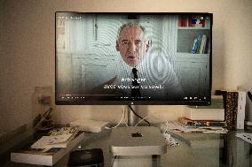 Illustration - Francois Bayrou Launches YouTube Channel 'FB Direct' - Paris