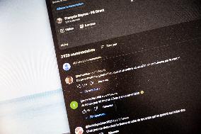 Illustration - Francois Bayrou Launches YouTube Channel 'FB Direct' - Paris