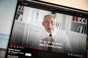 Illustration - Francois Bayrou Launches YouTube Channel 'FB Direct' - Paris