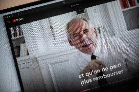 Illustration - Francois Bayrou Launches YouTube Channel 'FB Direct' - Paris