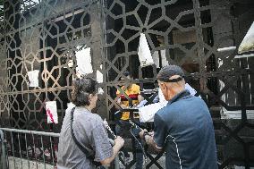 Protest for 'Free Palestine' at Egyptian Consulate - Milan