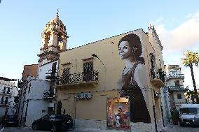 Honoring Claudia Cardinale - Mural Tribute to Il Giorno della Civetta