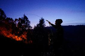 Ponteceso Fire Forces Evacuations in Corme Aldea - Spain