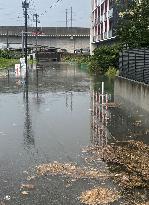 Torrential rain in Kanazawa