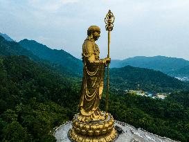 99-meter-tall Open-air Bronze Statue of Ksitigarbha Bodhisattva
