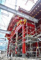 Reconstruction of Shuri Castle in Okinawa