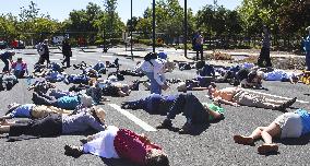 Protest over nuke development in U.S.