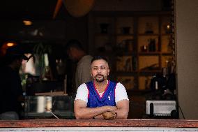 Amar Wala of Shook Film Poses in Toronto - Canada
