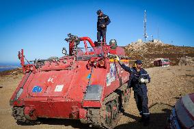 Armored Firefighting Vehicle in Corsica