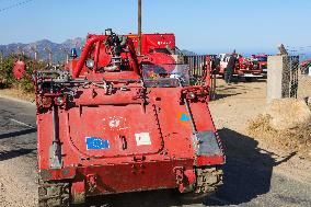 Armored Firefighting Vehicle in Corsica