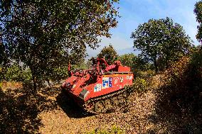 Armored Firefighting Vehicle in Corsica