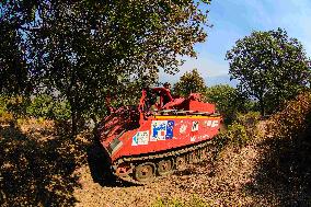 Armored Firefighting Vehicle in Corsica