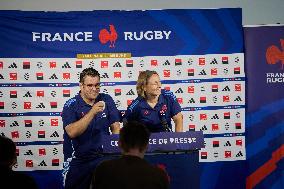 French Rugby Team Press Conference - Marcoussis