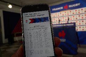 French Rugby Team Press Conference - Marcoussis
