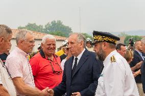 Prime Minister Meets with Victims of The Fire in Aude