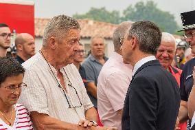 Prime Minister Meets with Victims of The Fire in Aude