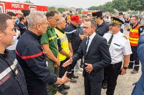 Prime Minister Meets with Victims of The Fire in Aude