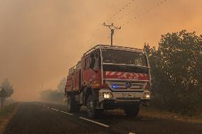 France Battles Largest Wildfire in Decades