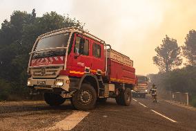 France Battles Largest Wildfire in Decades