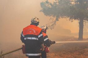 France Battles Largest Wildfire in Decades