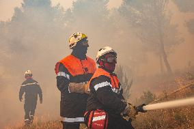 France Battles Largest Wildfire in Decades