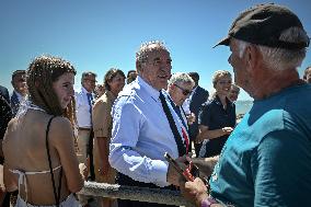 Bayrou Visits Fort Liedot and Pointe Saint-Eulard on The Ile D'aix