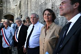 Bayrou Visits Fort Liedot and Pointe Saint-Eulard on The Ile D'aix