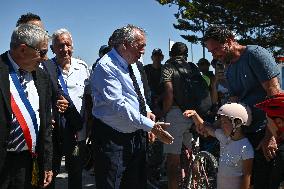 Bayrou Visits Fort Liedot and Pointe Saint-Eulard on The Ile D'aix