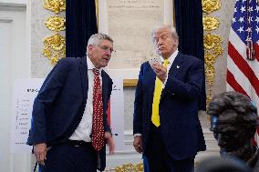Donald Trump Delivers A Major Announcement On Economy - Washington