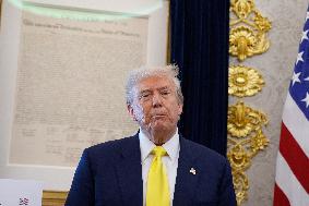Donald Trump Delivers A Major Announcement On Economy - Washington