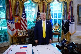 Donald Trump Delivers A Major Announcement On Economy - Washington