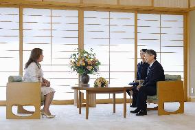 Emperor meets with Peruvian president