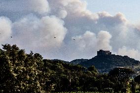 Forest Fire Burns 13000 Hectares - France