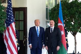 Donald Trump greets Armenian and Azerbaijan leaders - Washington