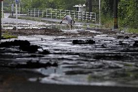 Aftermath of torrential rain in Kagoshima Pref.