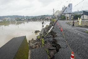 Aftermath of torrential rain in Kagoshima Pref.