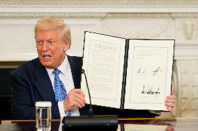 Donald Trump Meets Armenian And Azerbaijan Leaders - Washington