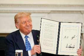 Donald Trump Meets Armenian And Azerbaijan Leaders - Washington