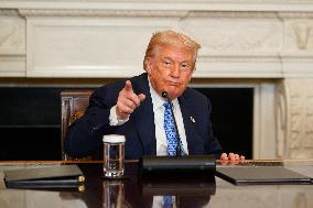 Donald Trump Meets Armenian And Azerbaijan Leaders - Washington