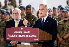 PM Mark Carney Visits Canadian Forces Base - Canada