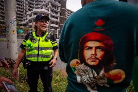 Police Clash With Pro Palestine Protesters - Netherlands