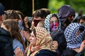 Police Clash With Pro Palestine Protesters - Netherlands