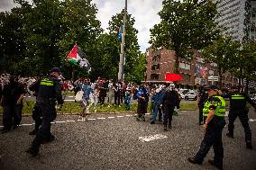 Police Clash With Pro Palestine Protesters - Netherlands