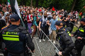 Police Clash With Pro Palestine Protesters - Netherlands
