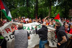 Police Clash With Pro Palestine Protesters - Netherlands