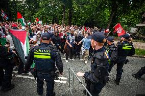 Police Clash With Pro Palestine Protesters - Netherlands