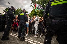Police Clash With Pro Palestine Protesters - Netherlands