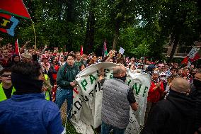 Police Clash With Pro Palestine Protesters - Netherlands