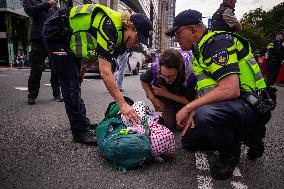 Police Clash With Pro Palestine Protesters - Netherlands