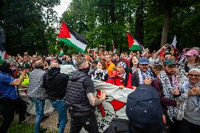 Police Clash With Pro Palestine Protesters - Netherlands